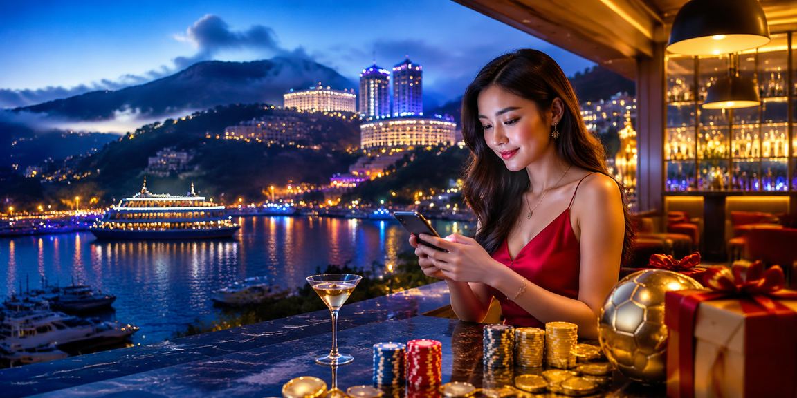 Pengguna log masuk ke akaun ncp151 di Genting Highlands menggunakan telefon pintar