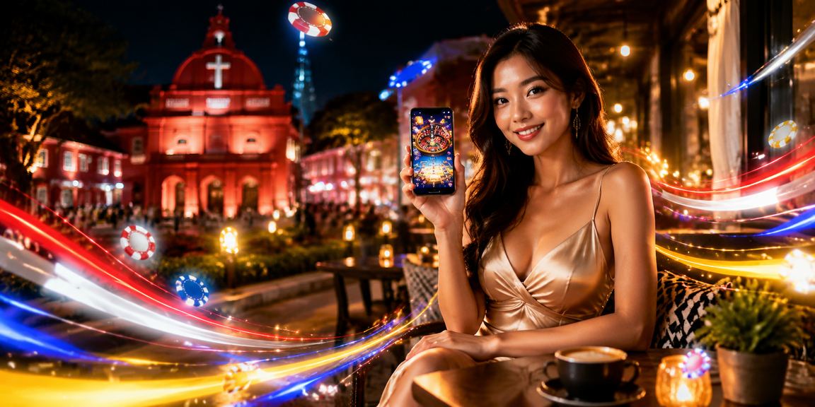 Pengguna mengakses aplikasi kasino ncp151 di Melaka menggunakan telefon pintar